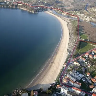 Piso primera línea playa Miño/La Coruña