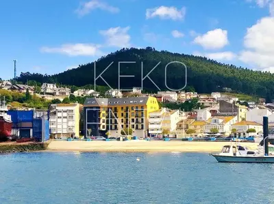 a city with the word kexo on a hill at A Ledicia de Ana in Viveiro