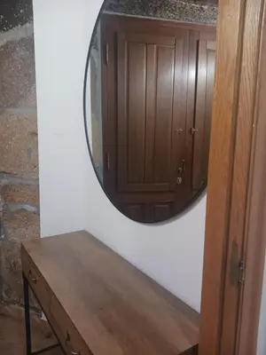 a bedroom with a bed and a window at Piedad Fernández Fernández Gestión de Inmuebles IV in Burela de Cabo