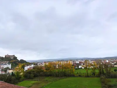 a view of a city from a hill at Casa JRM 'Ribeira Sacra' in Monforte de Lemos