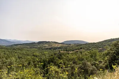 a view of the hills from the top at Casa de turismo rural Sardom3 in Bembibre