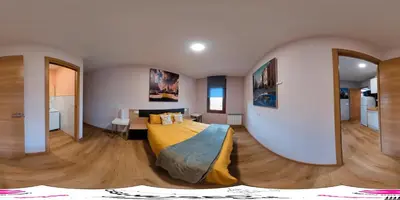a bedroom with a large bed in a room at Casa-Museo Genia Trigo in Sober