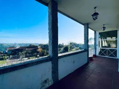 a view from the balcony of a house at O Souto de Monteasnal in Ourense