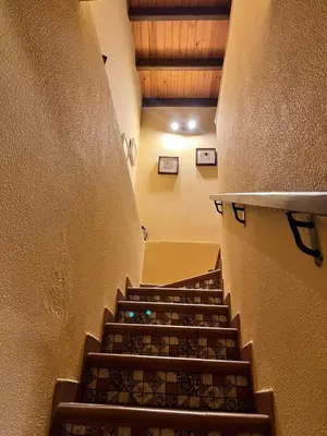 a group of stairs in a building at CASA GALLARDO in Ribadeo