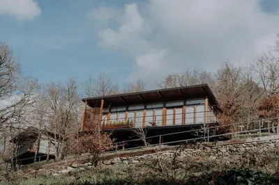 a house sitting on top of a hill at Casal Oseira in Ourense
