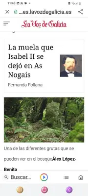 a screenshot of a website with a picture of a mountain at Casa Alba in Chan de Vilar