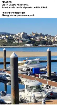 a group of boats docked at a marina at O xualtar Océano 2 in Villadaíde
