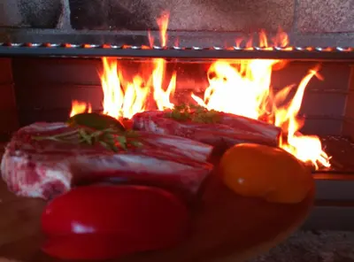a living room with a couch and a fireplace at Casa Quercus Galicia a 17 minutos de Compostela! in A Estrada