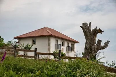 a house on a hill with a tree at Esperanza de a Trabe in Atrave