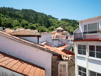 a view from the roof of a building at La Fantástica Pontedeume 4 in Puentedeume