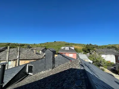 a view from the roof of a town at Alojamiento bodega LOF in Valtuille de Abajo