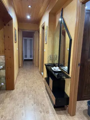 a bathroom with a sink and a mirror at Apartamento La Veiga in Cerredo