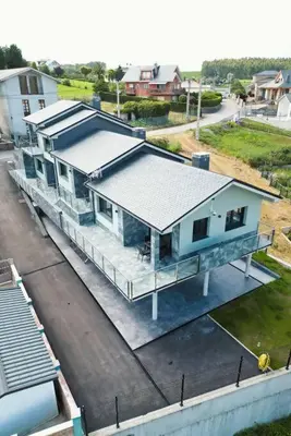 an overhead view of a house on a lot at El Cañon By Silastur in El Espín