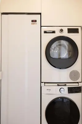two washing machines sitting next to each other at Rest Pedrouzo in O Pedrouzo