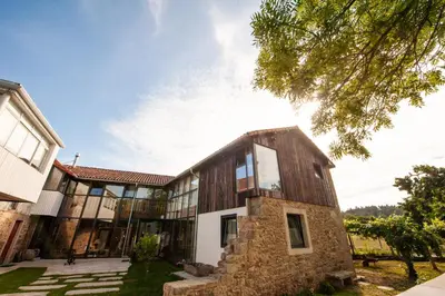 an exterior view of a house at Casa do Cereiro in A Estrada
