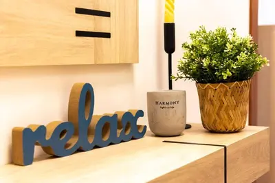 a potted plant sitting on top of a counter at Apartamento de playa in San Ciprián