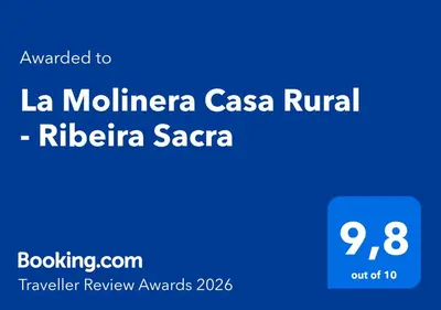 a screenshot of a cell phone with the text la muna casa rival r at La Molinera Casa Rural - Ribeira Sacra in Ourense