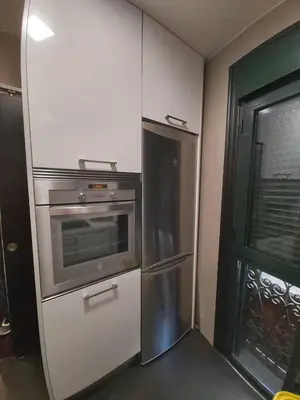 a kitchen with a refrigerator and a stove at YourHouse Ourense Bello 1 Loft in Ourense