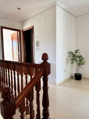 a staircase in a house with a stair case at casa habana in Carballino