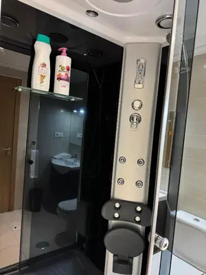 a small bathroom with a toilet and a sink at Apartamento Rammari Spa in San Miguel de Reinante
