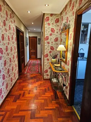 a hallway with a rug on the floor at EL Descanso in Ourense