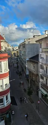 an overhead view of a city street with buildings at Jackson 3 in Lugo