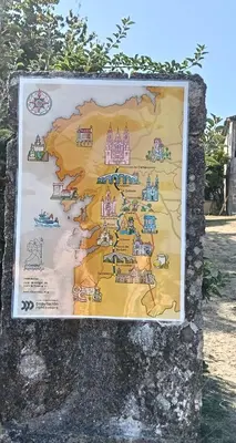 a map of ireland on a wall at alma de quireza in Santo Tomé