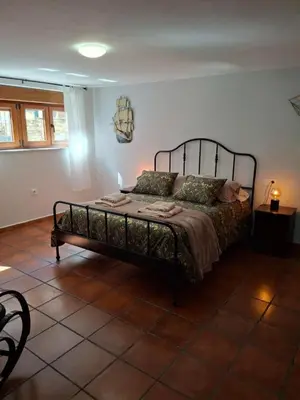 a bedroom with a bed in a room at As Pitas 4B in Tapia de Casariego