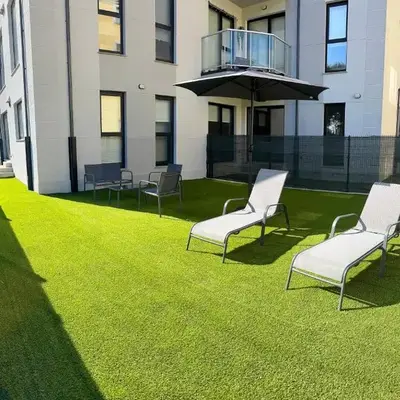Apartamento en Ares a 400 m de la playa con jardín privado