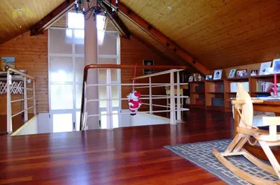 a room with a gym with a swing in it at Casa D Aitana in Pardaces de Arriba