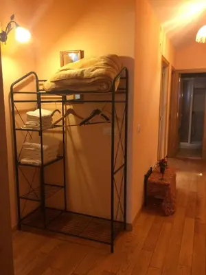 a bunk bed in the corner of a room at Casa Morrosco in Molinaseca