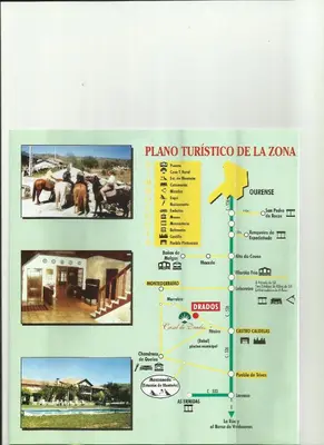 a map of the plano tulsos de la zone at Casal de Drados in Drados