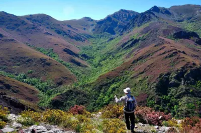 a man standing on top of a mountain at Casa Gelita in Casayo