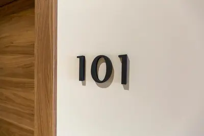 a door with the number on it at Hotel La Terraza in Miño