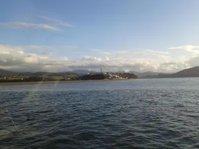 a view of a large body of water at Apartamentos Las Fuentes in Castropol