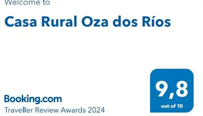 a sign that reads csa rival osa does rigs at Casa Rural Oza dos Ríos in Oza dos Ríos