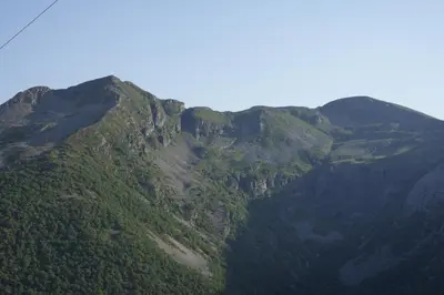a mountain with trees on the side of it at Vivienda Uso Turístico Prado novo in Suarbol