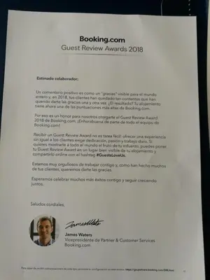 a document for the quest review awards at Costa do Castro in Foz