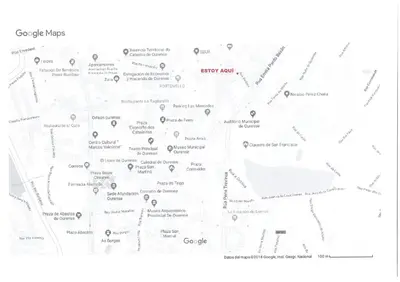 a map of the city of melbourne at Lar Cuche in Ourense