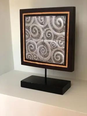 a picture of a painting on a wall at Apartamentos Albariño in Vegadeo