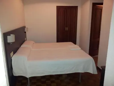 a bedroom with a bed in a room at Hotel Irixo in Ourense