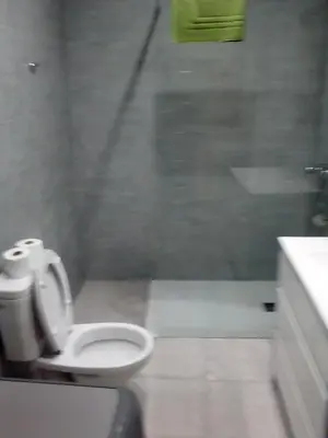 a bathroom with a white toilet and a sink at Casa Rosi. Cumbres borrascosas Brañuelas in Villagatón