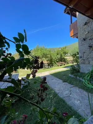a view from the garden of a house at El Mirador de Sanabria in Galende