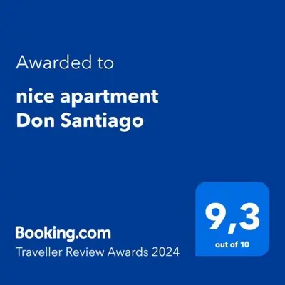 a screenshot of a cell phone with the text wanted to nice apartment dominarius at nice apartment Don Santiago in Santiago de Compostela