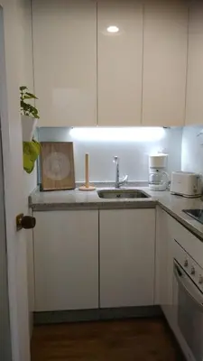 a kitchen with a sink and a counter top at Casa FR VUT-OR-0345 in Ourense