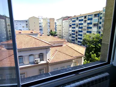 a view of a building from a window at Morriña in Ourense