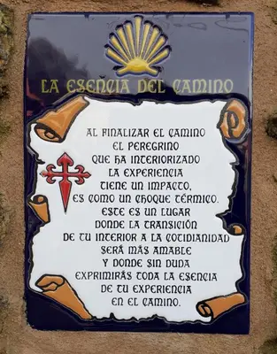 a sign for the la escuador del cantina at Stone Cottage SANTIAGO in Curtis