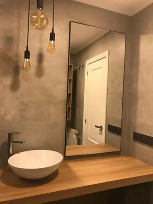 a bathroom with a sink and a mirror at LUXURY DescansoTERMAL in Ourense