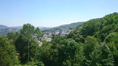 a town in the middle of a forest at Casa Poy in Becerreá