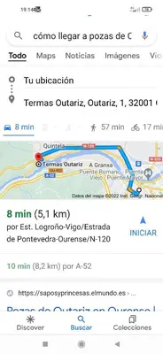 a screenshot of a cell phone screen with a text message at PISO BENITO in Ourense